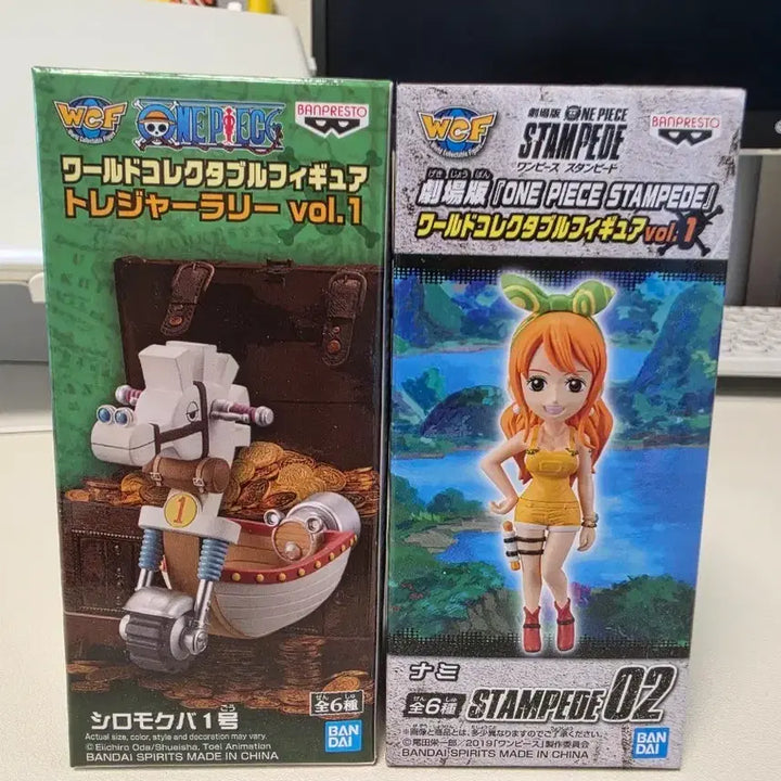 [BUNJANG] One Piece World Collectable Figures Bundle Set (Shiromokuba No. 1 &amp; Nami) / 원피스 월콜 2종 일괄 판매합니다.
