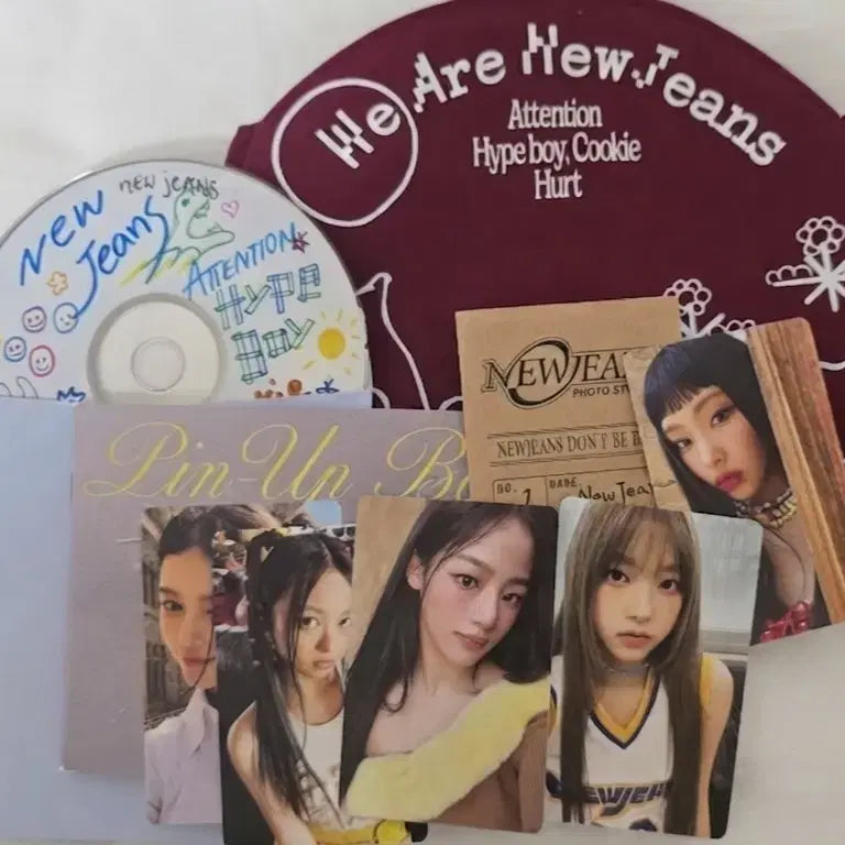 [BUNJANG] NewJeans Attention Hype Boy Limited Edition Bag Album Burgundy Full Set / 뉴진스 어텐션 하입보이 한정판 가방 앨범 버건디 풀구성