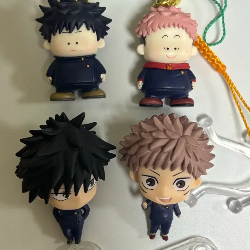 [BUNJANG] Jujutsu Kaisen Fushiguro Megumi / Itadori Yuji Figure, Keyring Bundle Set / 주술회전 후시구로 메구미 / 이타도리 유지 피규어,키링 일괄