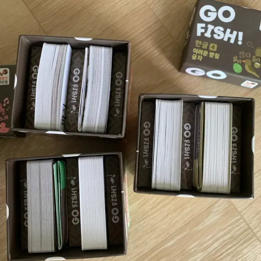 [BUNJANG] Happy Baobab Go Fish! Korean Cards Set 1-4 Bundle / 행복한 바오밥 고피쉬! 한글 카드 1, 2, 3, 4 세트 (일괄)