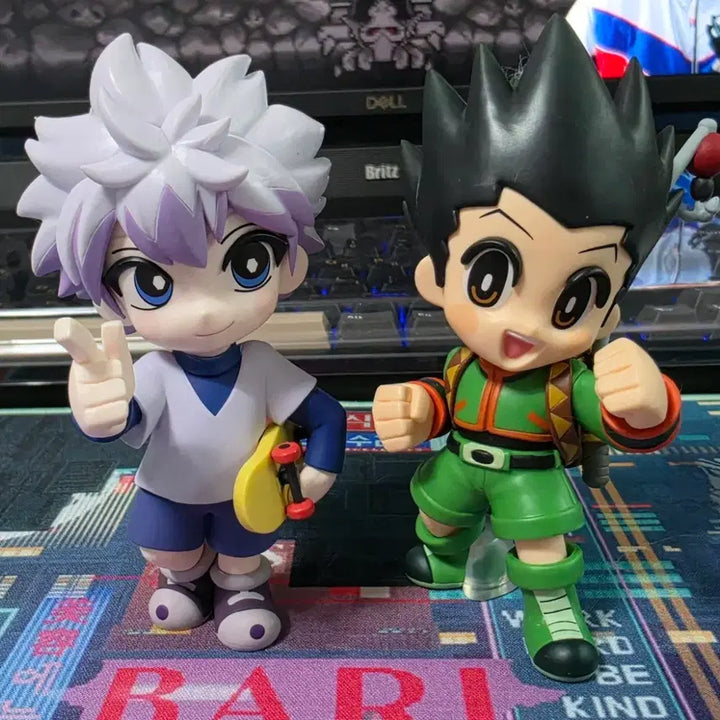[BUNJANG] Hunter x Hunter Monotone Gon &amp; Killua Figure Normal Color Set / 헌터x헌터 모노툰 곤, 키르아 피규어 노말 컬러