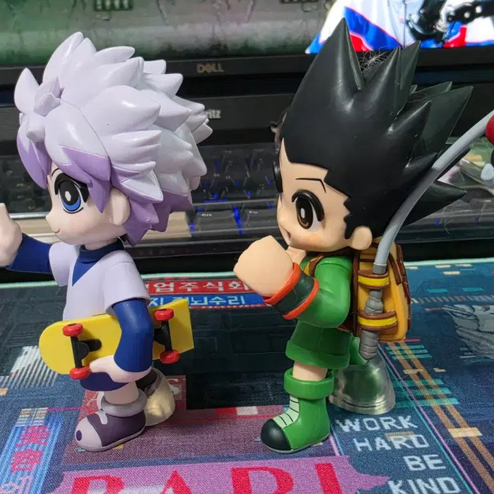 [BUNJANG] Hunter x Hunter Monotone Gon &amp; Killua Figure Normal Color Set / 헌터x헌터 모노툰 곤, 키르아 피규어 노말 컬러
