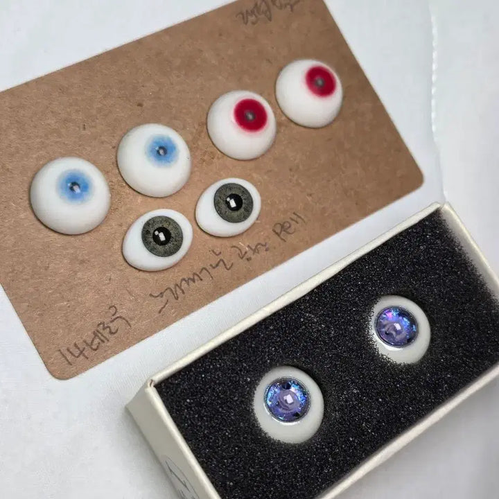 [BUNJANG] SADOL Planet Eye Series "Water", Oval Glass, 14mm BJD Doll Eyes (4 Pairs) / 사돌 수성, 오벌글라스 등 14mm 구관안구 4쌍