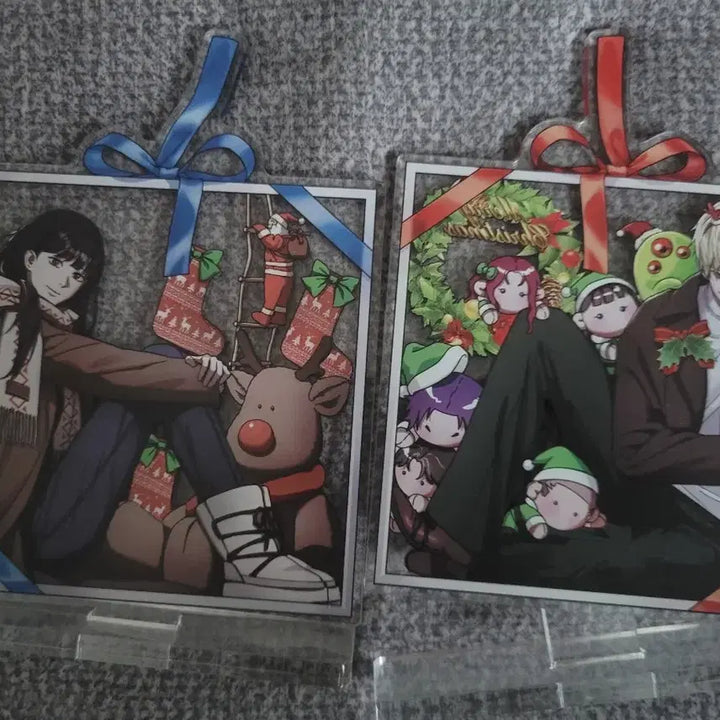 [BUNJANG] Lee Chahyeon Isekai Illusion Hunter Christmas Stand &amp; Lemming Stress Ball Keychain Bundle Set / 이착헌 이세계 착각 헌터 크리스마스 스탠드+레밍 스트레스볼 키링 일괄 판매