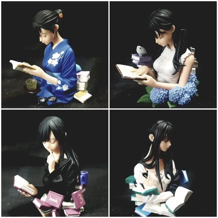 [BUNJANG] Bibliophile Princess Shiori Ko 4-Piece Figure Set / 레어,피규어,비블리아 고서당의 사건수첩,시오리코,4종,정품