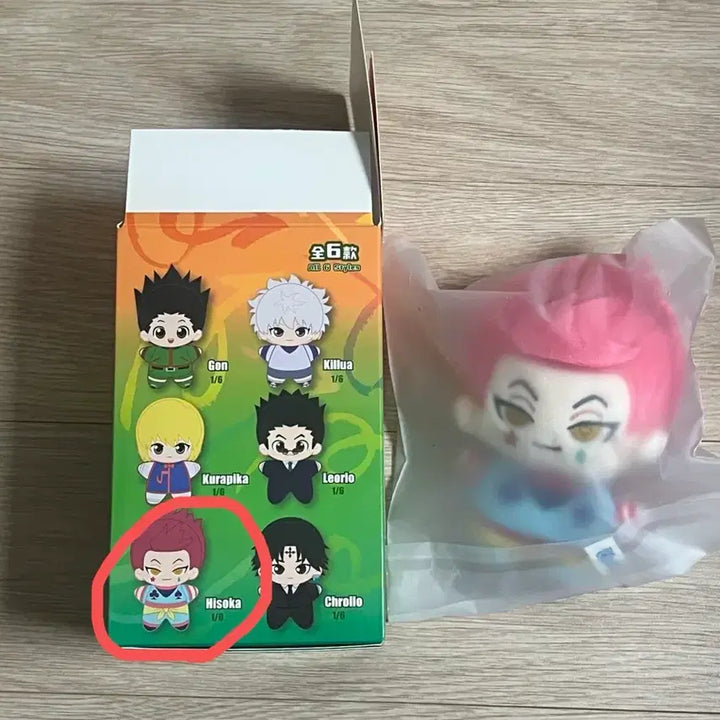 [BUNJANG] Hunter x Hunter Hisoka Random Doll Keychain / 정품,새상품) 헌터헌터 랜덤 인형키링(히소카)