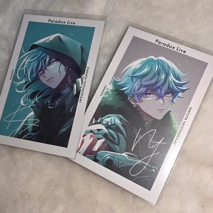 [BUNJANG] Paradox Live Kanata &amp; Nayuta 6th Anniversary Signed Poster Bundle Set / 일괄) 파라독스라이브 파라라이 카나타 나유타 6주년 싸인지프리 사인지프리 야토노카미 쌍둥이 코즈메즈 COZMEZ