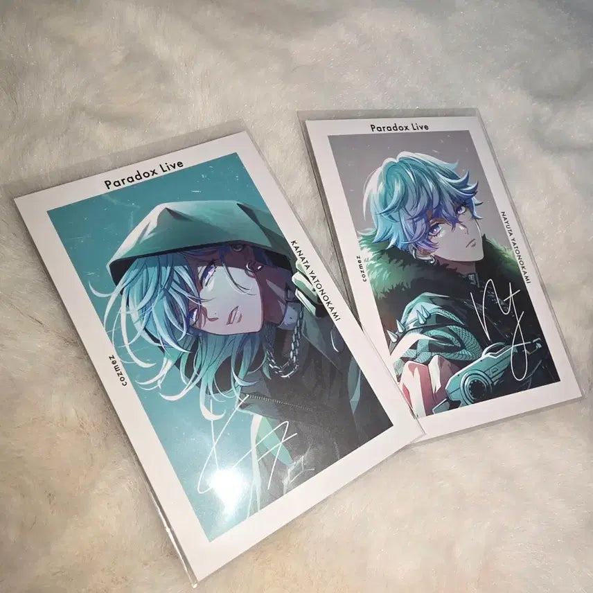 [BUNJANG] Paradox Live Kanata &amp; Nayuta 6th Anniversary Signed Poster Bundle Set / 일괄) 파라독스라이브 파라라이 카나타 나유타 6주년 싸인지프리 사인지프리 야토노카미 쌍둥이 코즈메즈 COZMEZ