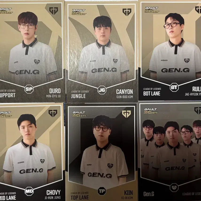 [BUNJANG] Bault Home Ground T1 &amp; Gen.G Card Set / Bault 홈그라운드 카드 T1 티원 GEN.G 세트