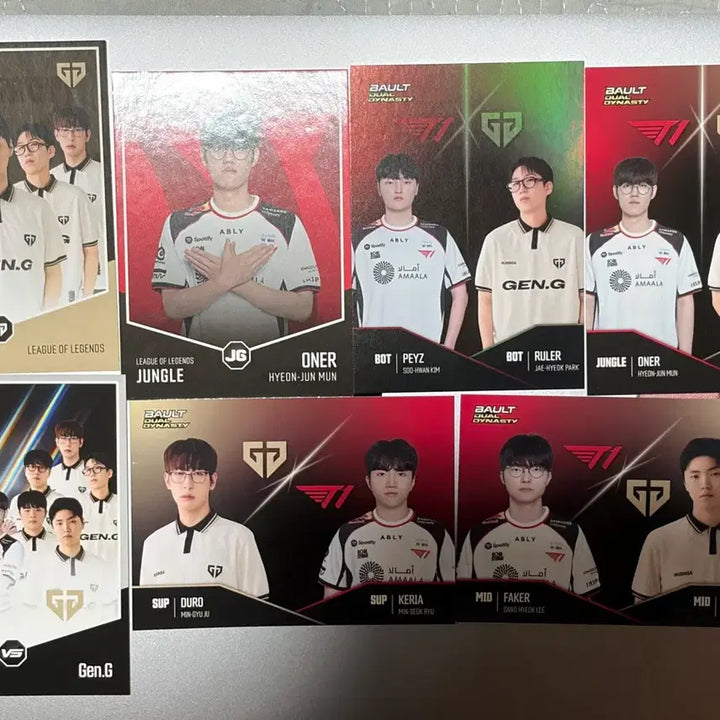 [BUNJANG] Bault Home Ground T1 &amp; Gen.G Card Set / Bault 홈그라운드 카드 T1 티원 GEN.G 세트