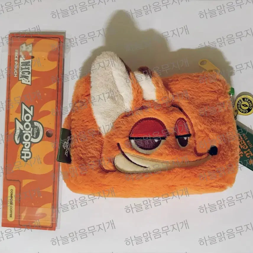 [BUNJANG] Compose Coffee Zootopia Nick Pouch / 컴포즈 커피 주토피아 닉 파우치