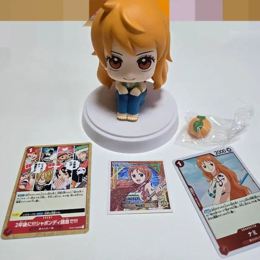 [BUNJANG] One Piece Nami Goods: Lookup Card, Figure, Sticker Bundle / 원피스 나미 굿즈 룩업 카드 피규어 스티커 일괄 정리 탈덕
