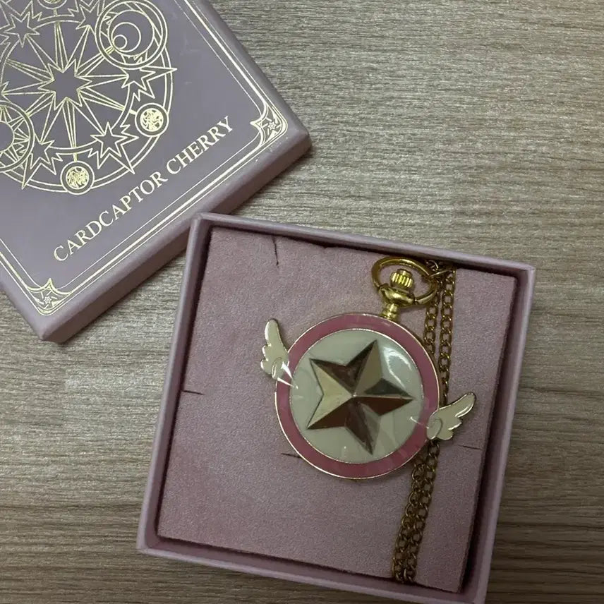 [BUNJANG] Cardcaptor Sakura Pocket Watch Necklace / 비공굿 새상품) 카드캡터체리 회중 목걸이
