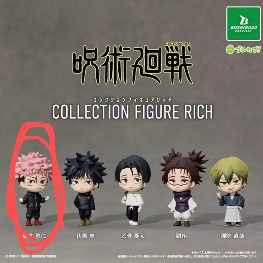 [BUNJANG] Jujutsu Kaisen Itadori Yuji Collection Figure Rich Gacha / 주술회전 COLLECTION FIGURE RICH 가챠 *이타도리 유지