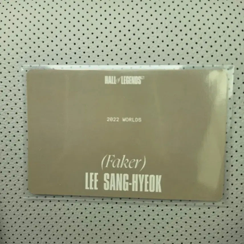 [BUNJANG] Faker Hall of Legends 2022 Worlds Photocard / 페이커 Faker Hall of Legends 2022 Worlds 포토카드