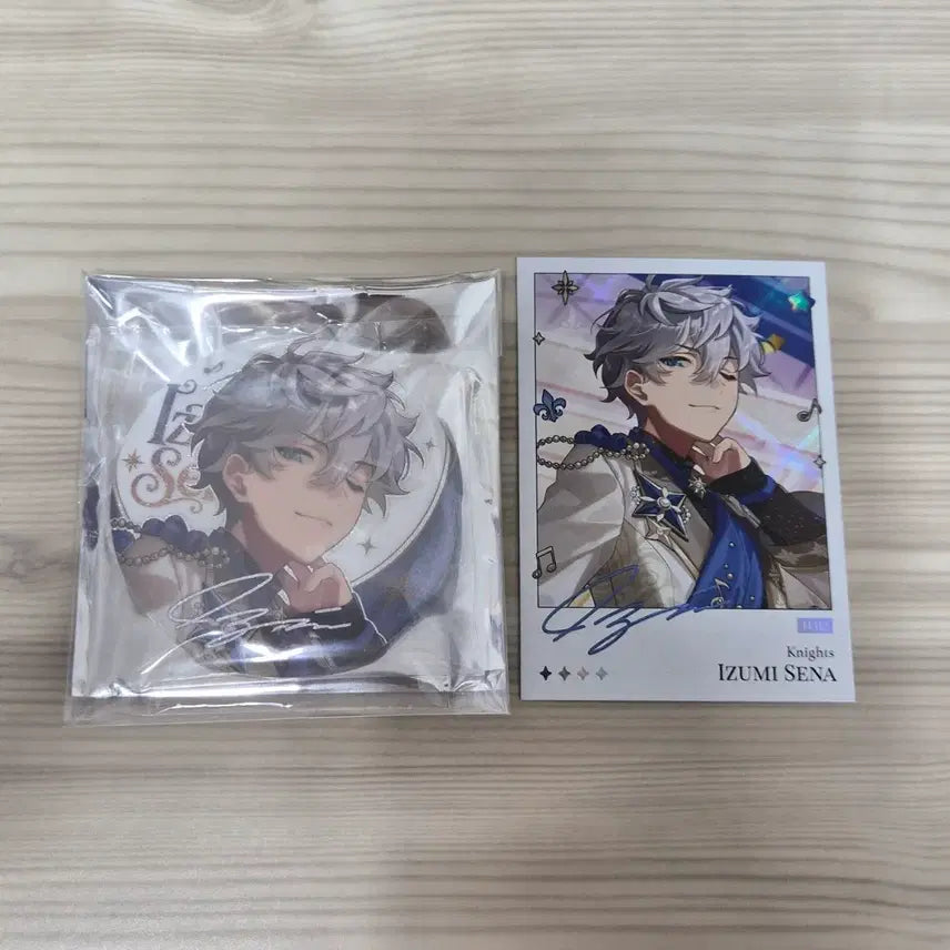 [BUNJANG] Ensemble Stars! Knights Sena Izumi Mofun Popup Spotlight Can Badge &amp; Polaroid Bundle Set / 앙스타 나이츠 세나 이즈미 모펀 팝업 스포트라이트