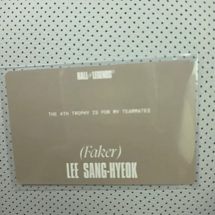 [BUNJANG] Faker Hall of Legends Photocard / 페이커 Faker Hall of Legends 포토카드