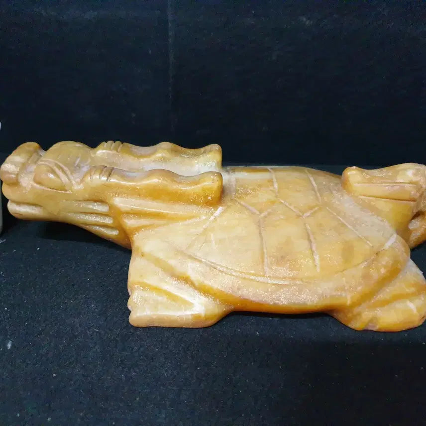 [BUNJANG] Excavated Huajun Jade Turtle Statue / (수원만물)출토 화전옥 자라상