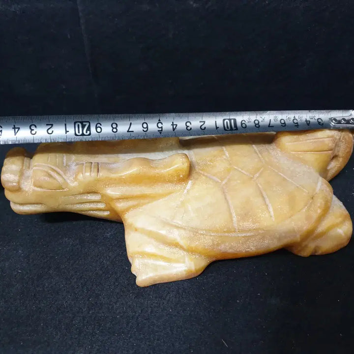 [BUNJANG] Excavated Huajun Jade Turtle Statue / (수원만물)출토 화전옥 자라상