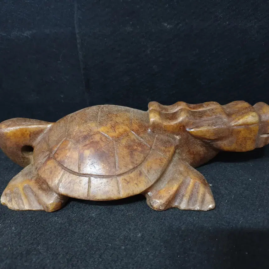 [BUNJANG] Antique Jade Turtle Figurine / (수원만물)출토 화전옥 자라상
