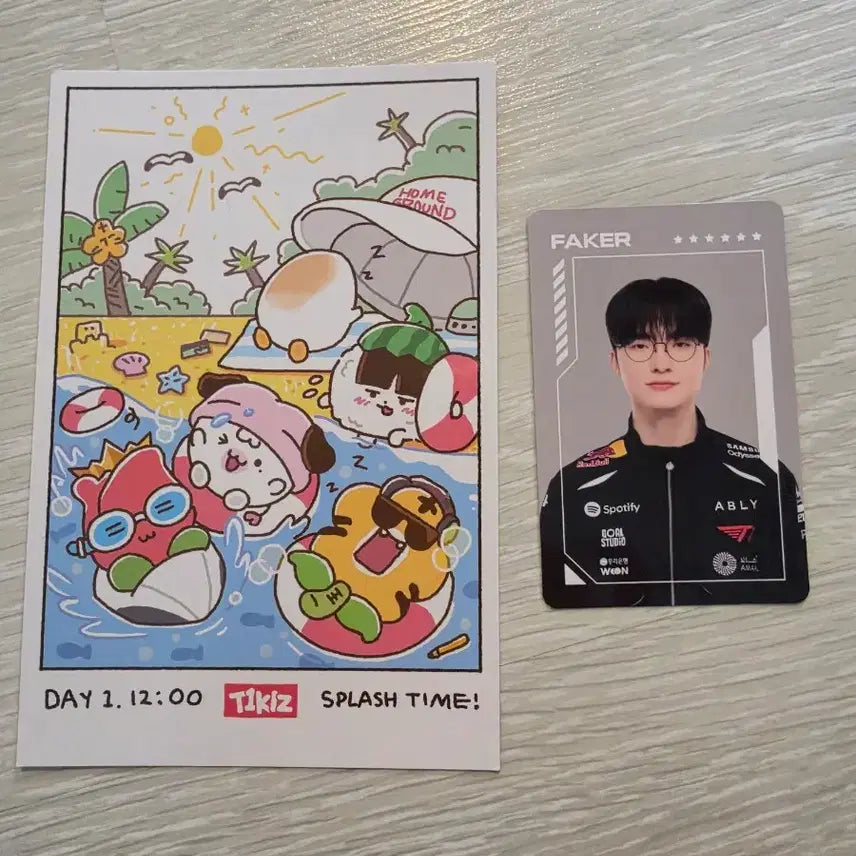[BUNJANG] T1 Faker Homeground Day 1 Postcard Photocard / t1 티원 홈그라운드 1일차 엽서 맴버십 페이커 포카 팝니다