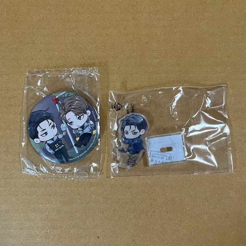 [BUNJANG] Jaimi Shop Rebom "Melting Curve" Can Badge &amp; Mini Acrylic (Sealed) / 재이미샵 레봄 해빙곡선 캔뱃지 미니아크릴 미개봉
