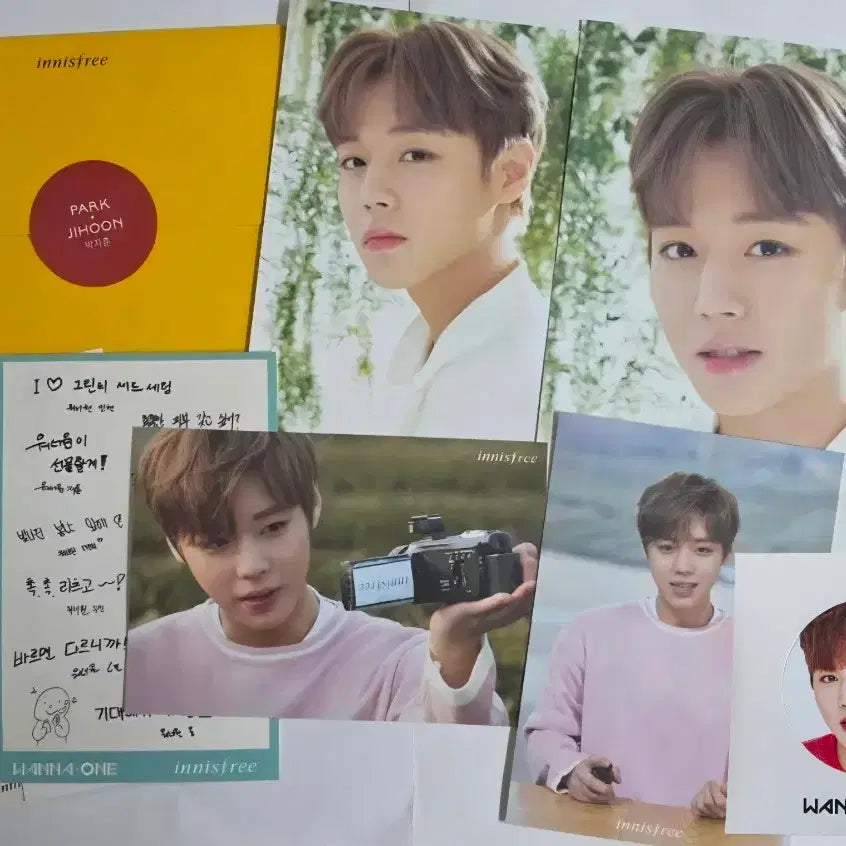 [BUNJANG] Park Jihoon Innisfree Ad Goods Set (Full Set, Opened) / 박지훈 이니스프리 광고 굿즈 세트 (풀세트, 단순개봉)