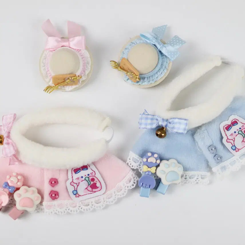 [BUNJANG] 10cm Doll Clothing Cat Cloak Set Bundle / 10cm 솜인형 의상 냥코 망토 세트 일괄