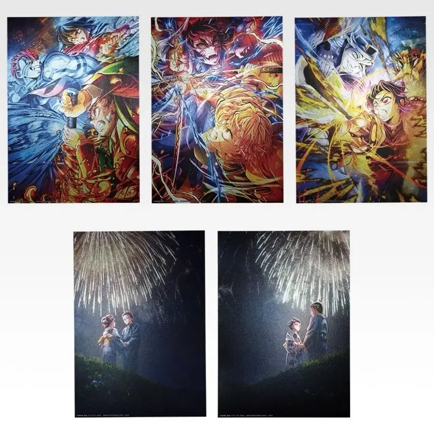 [BUNJANG] Demon Slayer Upper Rank 2 Ichiban Kuji E Prize Metallic Visual Sheet (Sealed) / 반택포/미개봉) 귀멸의 칼날 상현2 제일복권 E상 메탈릭 비주얼 시트