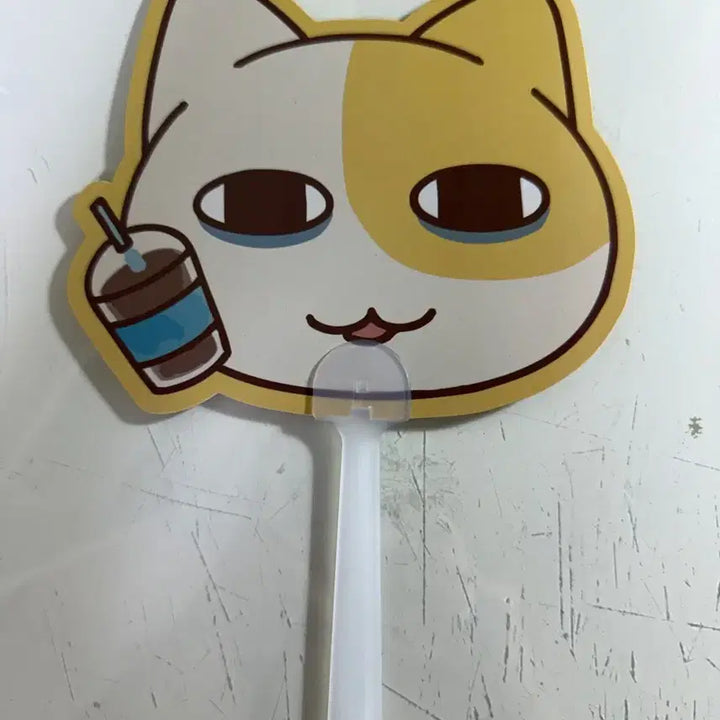 [BUNJANG] Myangyi and Meonggu Pop-up Myangyi Fan / 묘냥이와 멍구 팝업 묘냥이 부채