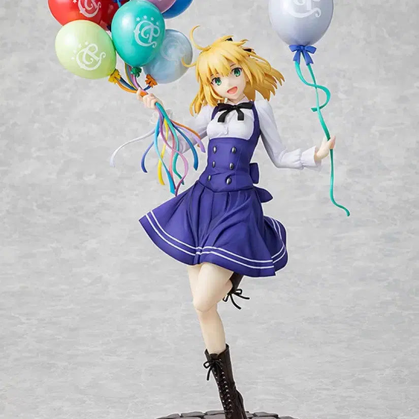 [BUNJANG] Saber Artoria Fate Lily Figure with Balloon / 세이버 아르토리아 페이트 릴리 피규어 풍선 포함 박스x