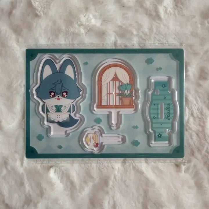[BUNJANG] Ensemble Stars! Cafe Acrylic Stand - Hojo Raika (Esprit, Chinese Version, Fox Plushie) / 앙스타 보송보송 카페 아크릴스탠드 호죠 라이카 에스프리 중스타 오프라인 여우 누이