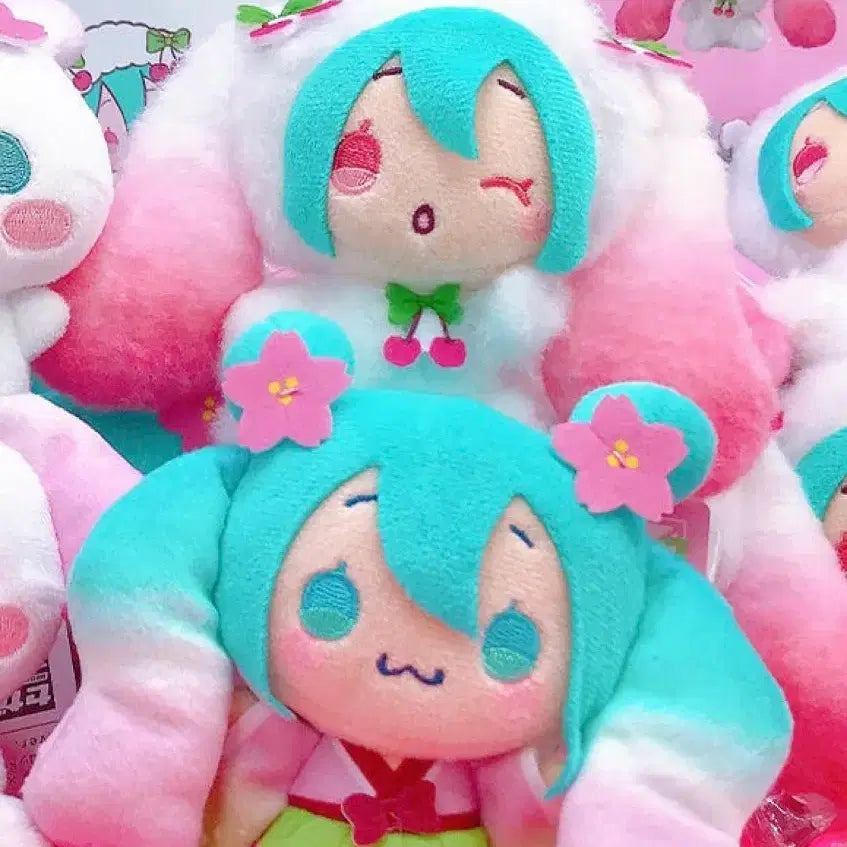[BUNJANG] Sakura Miku Cinnamoroll Collaboration Plush Set / 사쿠라미쿠 시나모롤 콜라보 인형 2종 일괄
