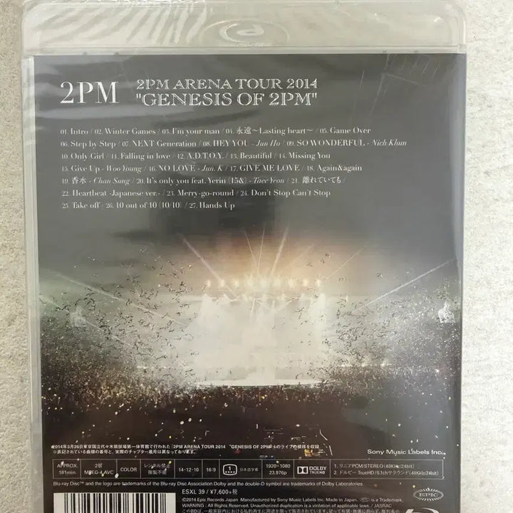 [BUNJANG] 2PM Arena Tour 2014 "GENESIS OF 2PM" Sealed / [미개봉]2PM 아레나 투어 2014 "GENESIS OF 2PM"