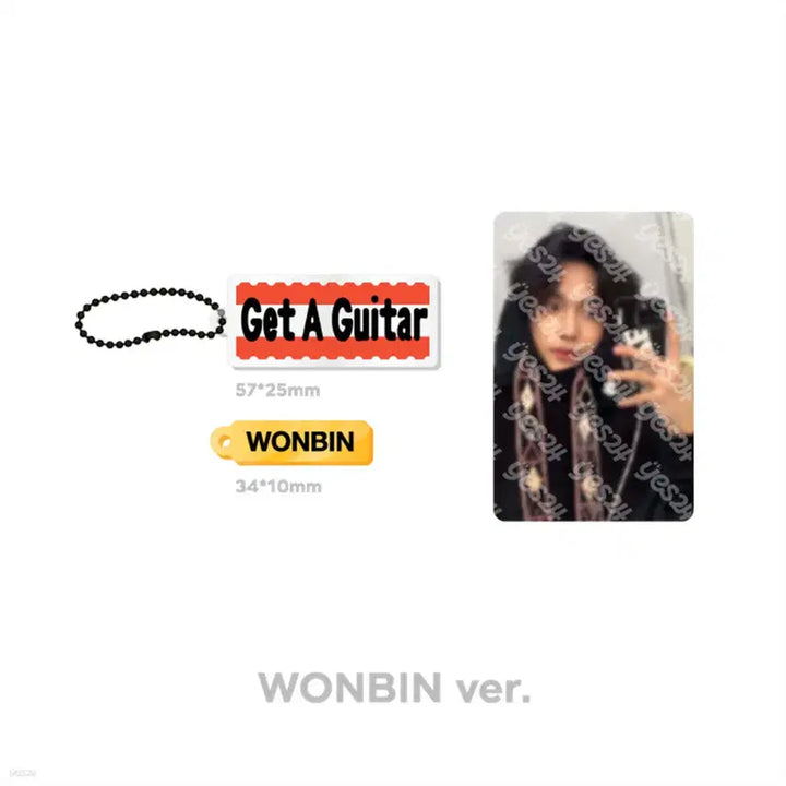[BUNJANG] RIIZE Get A Guitar Acrylic Keyring Wonbin Photocard Sealed / 라이즈 겟어기타 아크릴 키링 원빈 포카 포함 미개봉