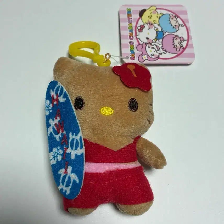 [BUNJANG] Tanning Kitty Surfing Keyring / 태닝 키티 서핑 키링
