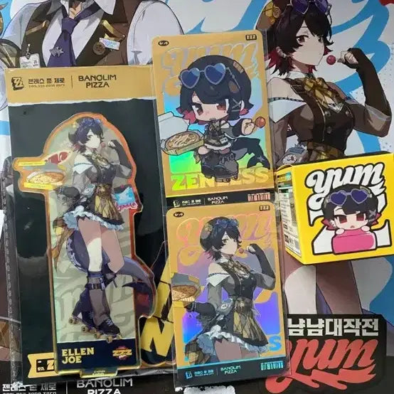 [BUNJANG] ZENZONEZ Allround Ellen Goods Full Set (Acrylic Stand + 2 Photocards + Keycap) / 젠존제 반올림 엘렌 굿즈 풀세트 (아크릴 스탠드+포토카드2종+키캡) 젠레스 존 제로