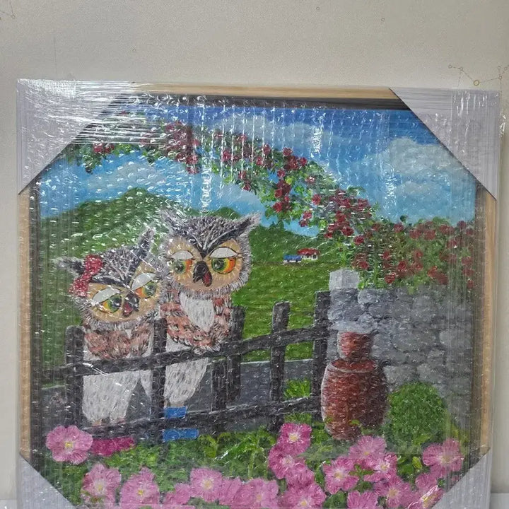 [BUNJANG] Son Hyunmi Artist Owl Painting Frame / 손현미 작가 부엉이 그림 액자