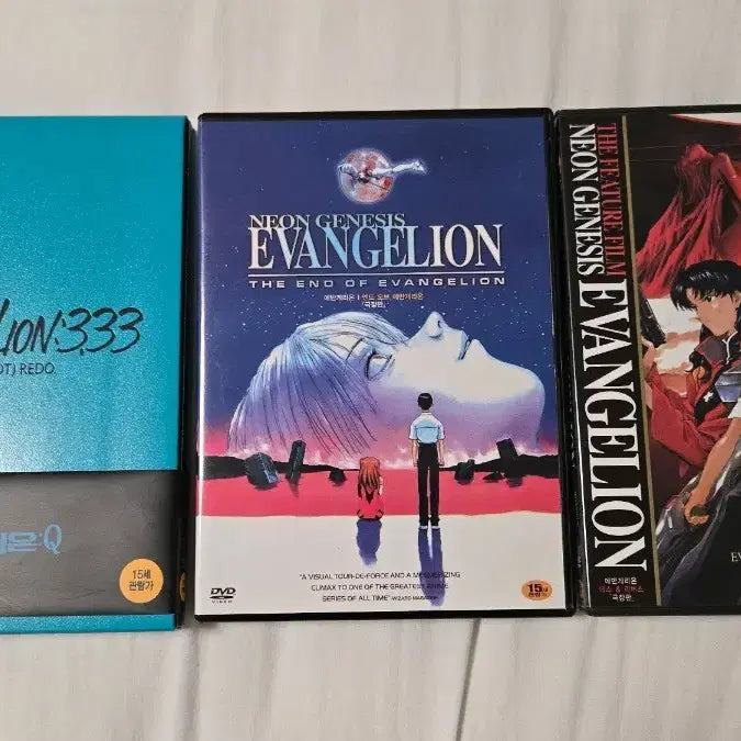 [BUNJANG] Evangelion Theatrical Edition DVD 3-Disc Set (Q, End of Evangelion, Death &amp; Rebirth) / 에반게리온 극장판 dvd 3종 일괄 판매(신극장판q 큐,엔드 오브 에반게리온,데스 앤드 리버스)