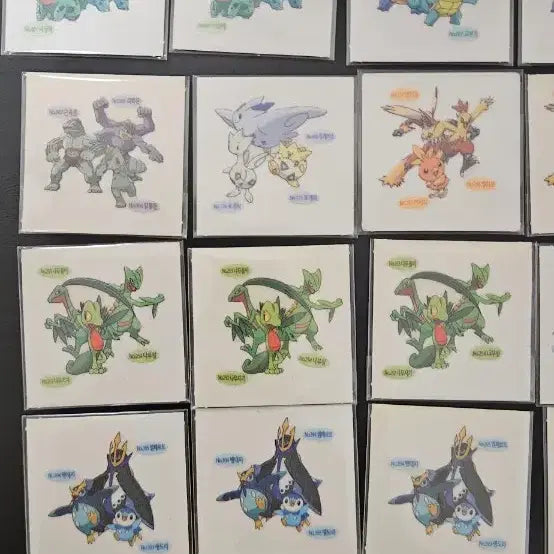 [BUNJANG] Pokemon Bakery Group Stickers Set - Pikachu &amp; Squirtle / 포켓몬 샤니 그룹 띠부 띠부씰 띠부띠부씰 피카츄 꼬부기