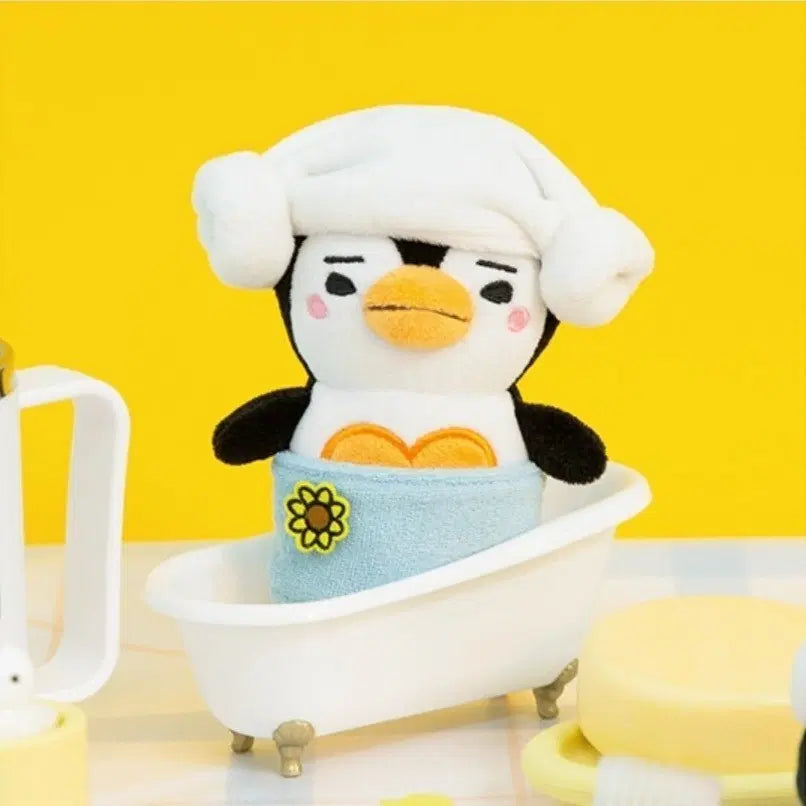 [BUNJANG] PengPengPopup Bath PengPeng Plush Keyring / 펭펭팝업 목욕펭 바스펭