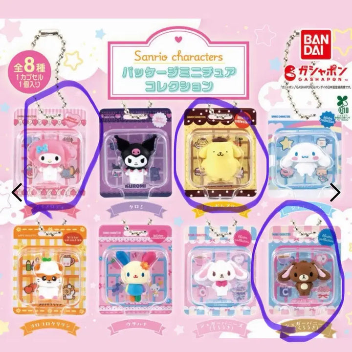 [BUNJANG] Sanrio Pompompurin Gacha Set (Panda, Package) / 산리오 폼폼푸린 가챠 2종 일괄 (팬더, 패키지)