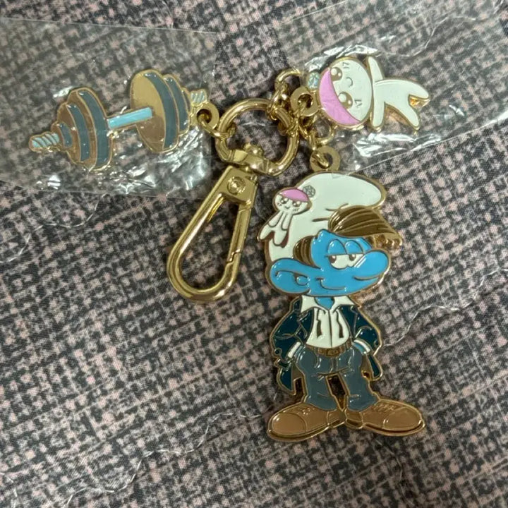 [BUNJANG] SEVENTEEN Mingyu Smurf Keyring / 세븐틴 민규 스머프 키링 이삭토스트