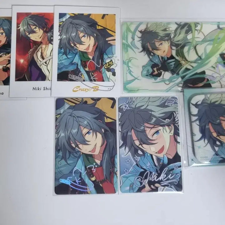 [BUNJANG] Ensemble Stars! Nikolas G. "Nicki" G. 9th Anniversary Can Badge &amp; Clear Card Bundle Set / 일괄) 앙스타 니키 파샤 캔뱃지