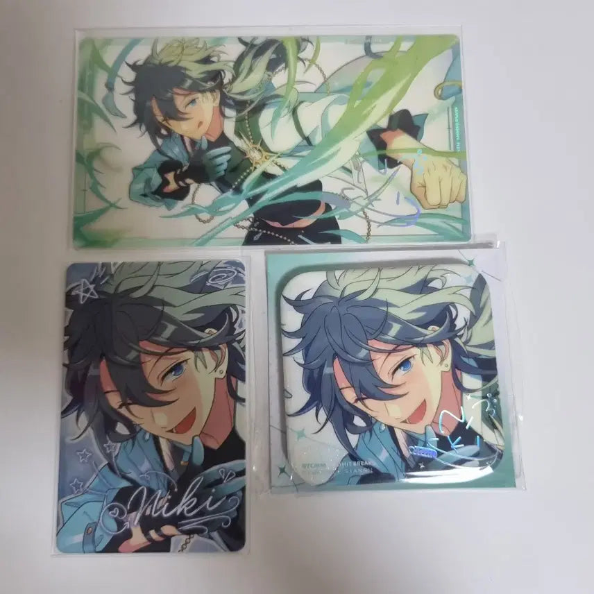 [BUNJANG] Ensemble Stars! Nikolas G. "Nicki" G. 9th Anniversary Can Badge &amp; Clear Card Bundle Set / 일괄) 앙스타 니키 파샤 캔뱃지
