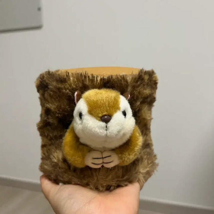[BUNJANG] Cute-sha Wooden Box Squirrel Vintage Animal Doll / 일본 cute사 나무통 다람쥐 빈티지 동물 인형