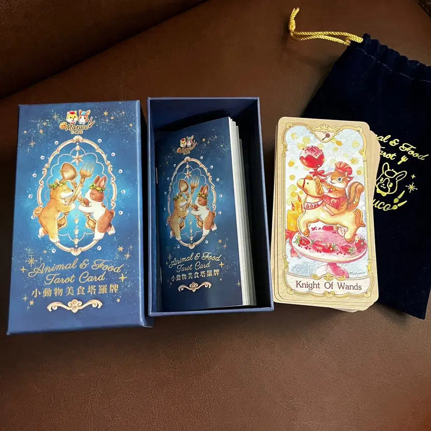 [BUNJANG] Maruko Animal &amp; Food Tarot Cards / 마루코 애니멀 앤 푸드 타로카드