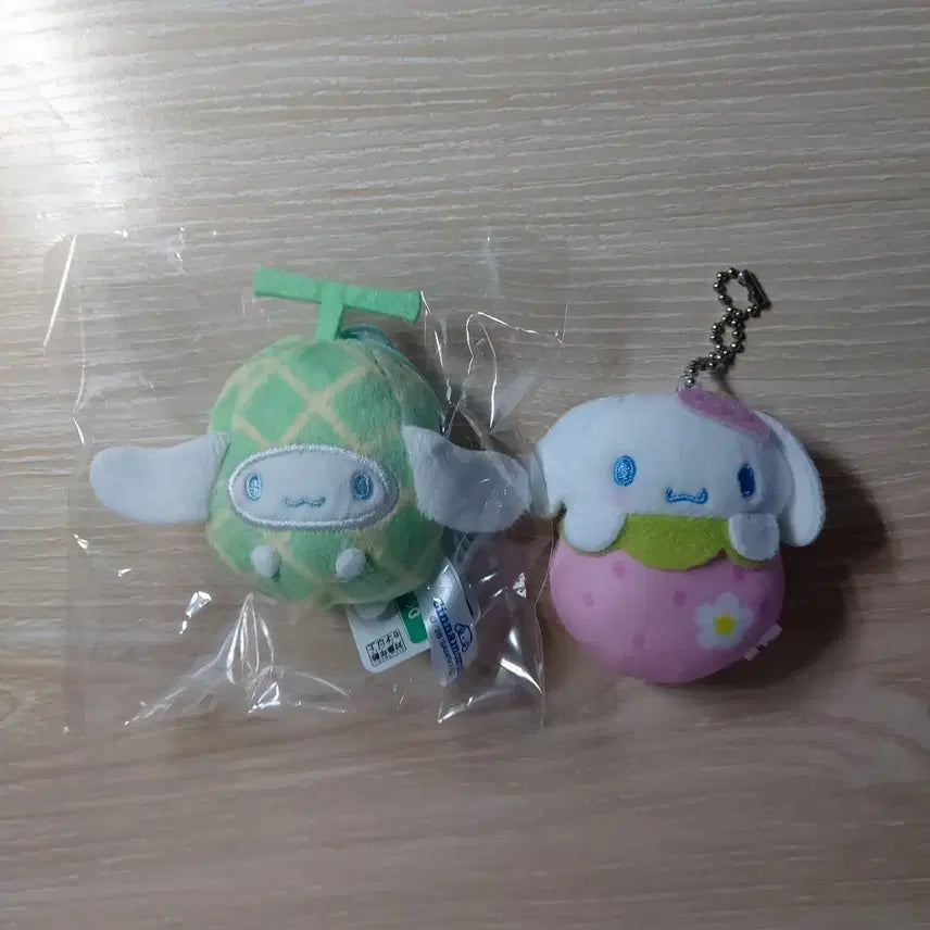 [BUNJANG] Sanrio Cinnamoroll Fruit Melon Strawberry Doll Keychain Bundle Set / [일괄] 산리오 시나모롤 과일 멜론 메론 딸기 인형 키링