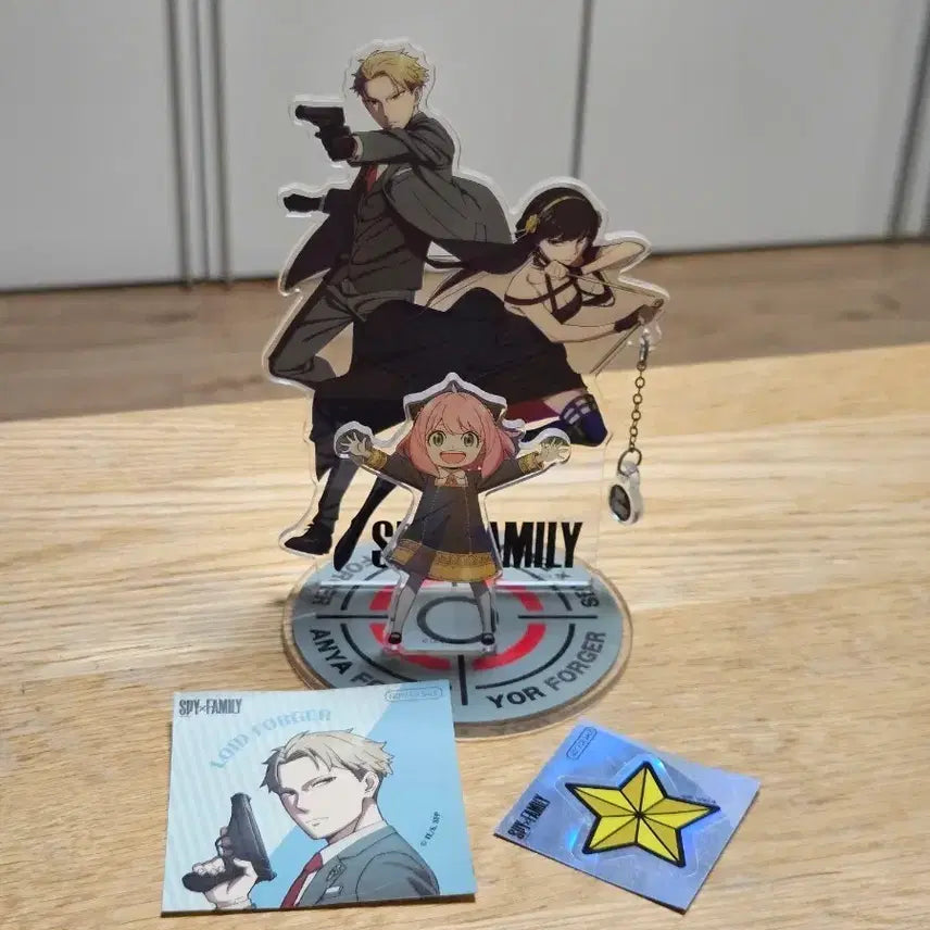 [BUNJANG] Spy x Family Acrylic Standee &amp; Sticker Set / 스파이 패밀리 아크릴 스탠드 + 스티커 세트