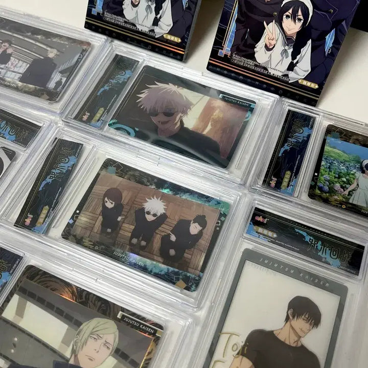 [BUNJANG] Jujutsu Kaisen Kaioku Gyokusetu Photocard Acrylic Toploader Case Set (7 pcs) / 주술회전 회옥옥절 포카 프리미엄 아크릴 케이스 7개 세트